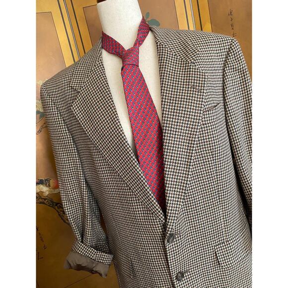 Vintage houndstooth blazer in virgin wool, size 40R - Picture 6 of 6